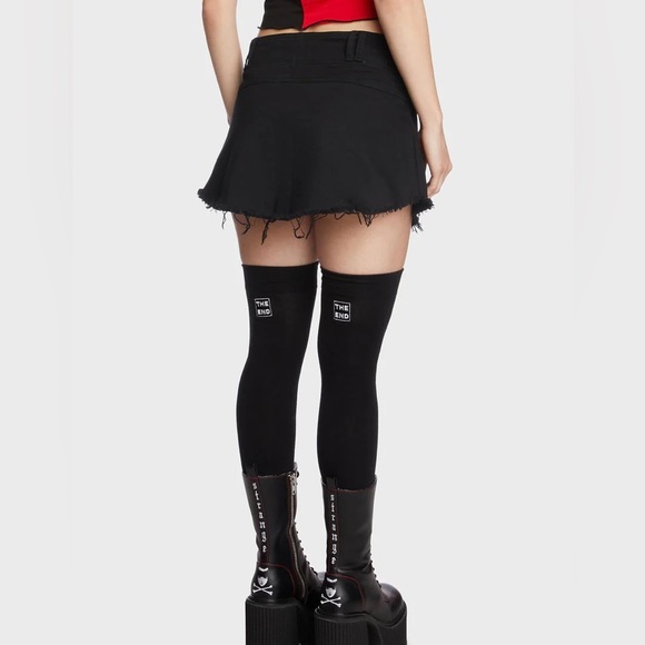 Emily the Strange x Dolls Kill Black Mini Skirt - Picture 5 of 9